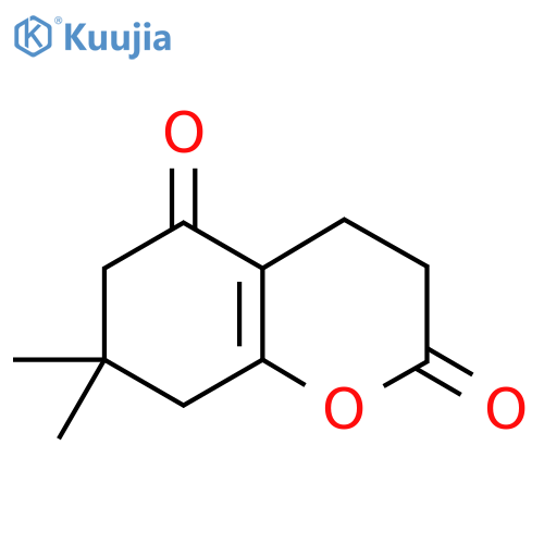 4,6,7,8-tetrahydro-7,7-dimethyl-2H-1-benzopyran-2,5(3H)-dione structure