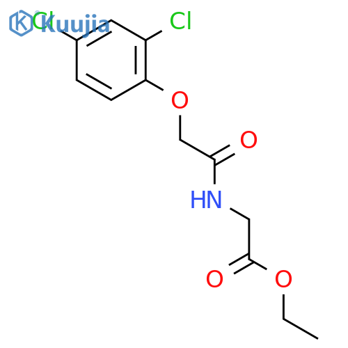 N-(2,4-Dichlorophenoxy)acetylglycine Ethyl Ester structure