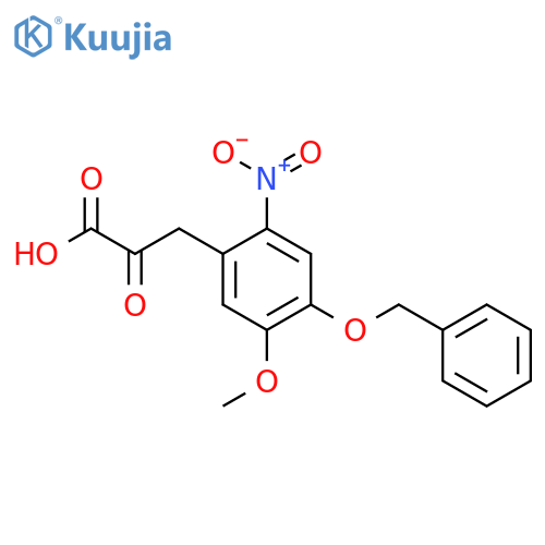 4-Benzyloxy-3-methoxy-6-nitrophenylpyruvic Acid structure