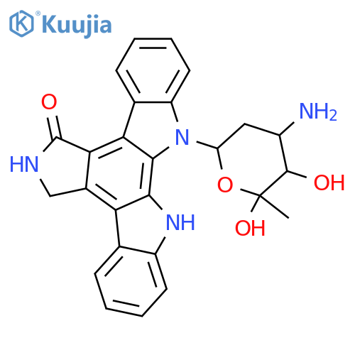 Staurosporinone; N13-(3-Amino-2,3,6-trideoxy-5-hydroxy-α-L-erythro-hexopyranosyl) structure