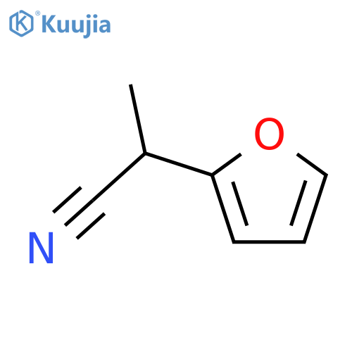 2-(furan-2-yl)propanenitrile structure