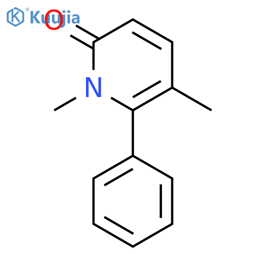 2(1H)-Pyridinone, 1,5-dimethyl-6-phenyl- structure