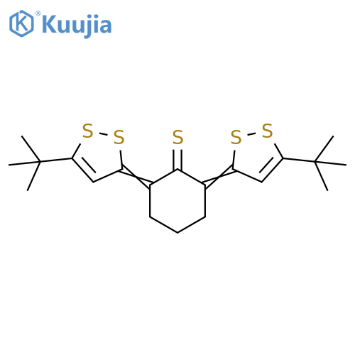 Cyclohexanethione,2,6-bis[5-(1,1-dimethylethyl)-3H-1,2-dithiol-3-ylidene]- structure