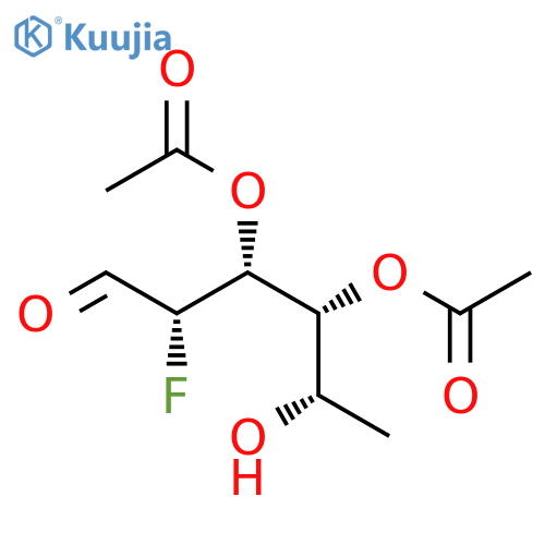 3,4-Di-O-acetyl-2-deoxy-2-fluoro-L-fucopyranose structure