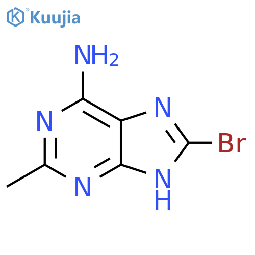 8-bromo-2-methyl-9H-purin-6-amine structure
