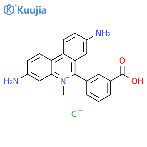 Phenanthridinium, 3,8-diamino-6-(3-carboxyphenyl)-5-methyl-, chloride structure