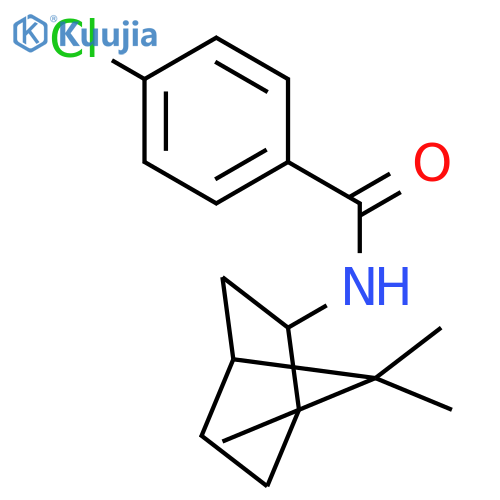 Benzamide, 4-chloro-N-(1,7,7-trimethylbicyclo[2.2.1]hept-2-yl)- structure