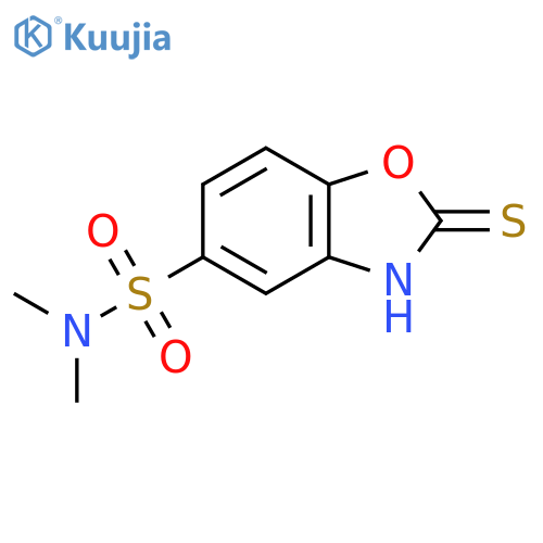 N,N-Dimethyl-2-sulfanyl-1,3-benzoxazole-5-sulfonamide structure