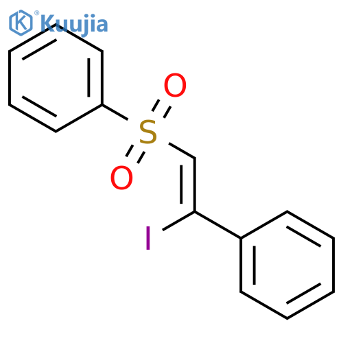 Benzene, [[(1Z)-2-iodo-2-phenylethenyl]sulfonyl]- structure
