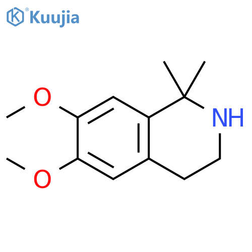 Isoquinoline, 1,2,3,4-tetrahydro-6,7-dimethoxy-1,1-dimethyl- structure