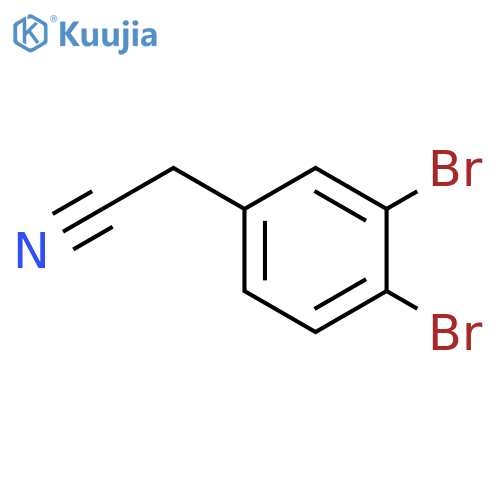 2-(3,4-Dibromophenyl)acetonitrile structure