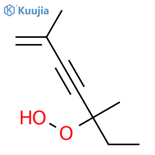 Hydroperoxide, 1-ethyl-1,4-dimethyl-4-penten-2-ynyl structure