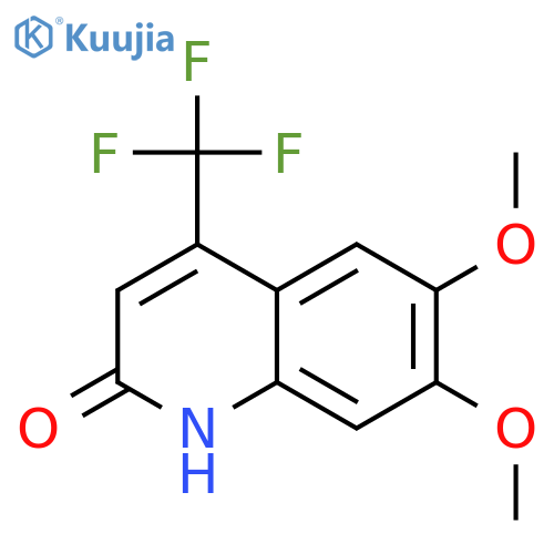 6,7-Dimethoxy-4-(trifluoromethyl)quinolin-2(1H)-one structure