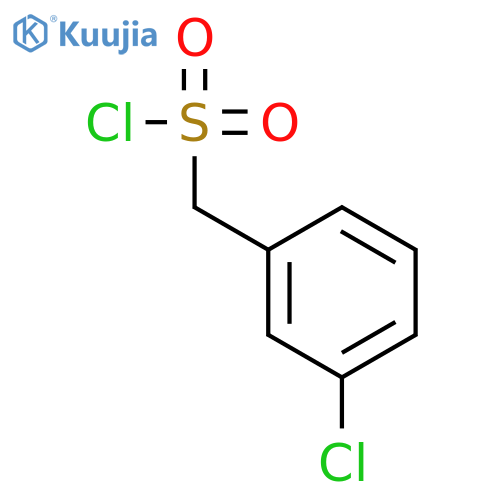 (3-Chlorophenyl)methanesulfonyl chloride structure
