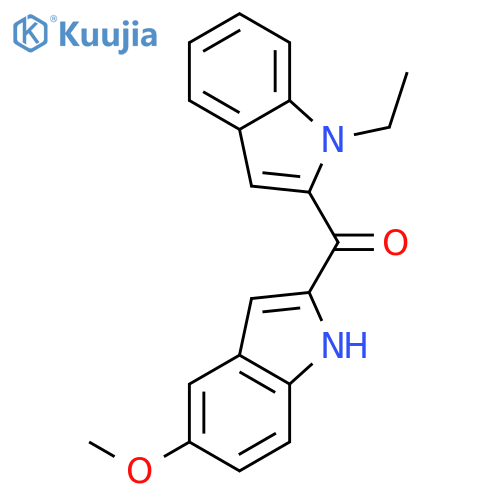 Methanone, (1-ethyl-1H-indol-2-yl)(5-methoxy-1H-indol-2-yl)- structure