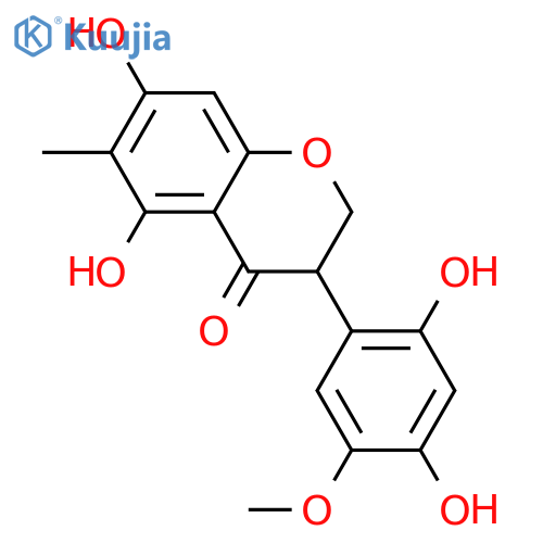 2',4',5,5',7-Pentahydroxy-6-methylisoflavanone; (±)-form, 5'-Me ether structure