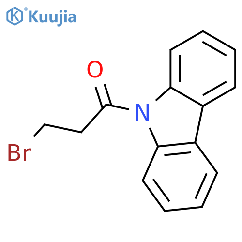 9H-Carbazole, 9-(3-bromo-1-oxopropyl)- structure