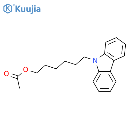 9H-Carbazole-9-hexanol, 9-acetate structure