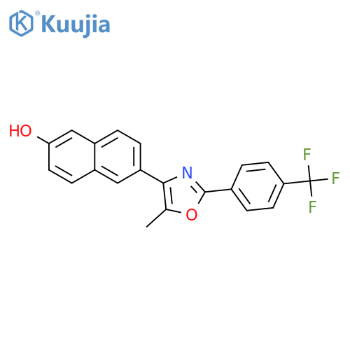 2-Naphthalenol, 6-[5-methyl-2-[4-(trifluoromethyl)phenyl]-4-oxazolyl]- structure