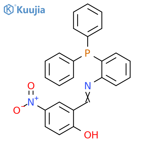 Phenol, 2-[[[2-(diphenylphosphino)phenyl]imino]methyl]-4-nitro- structure