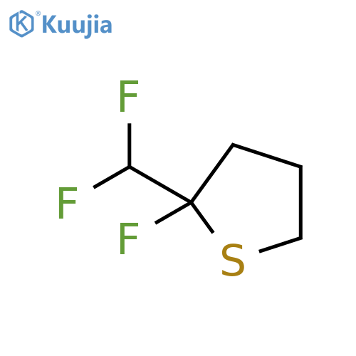Thiophene,2-(difluoromethyl)-2-fluorotetrahydro- structure