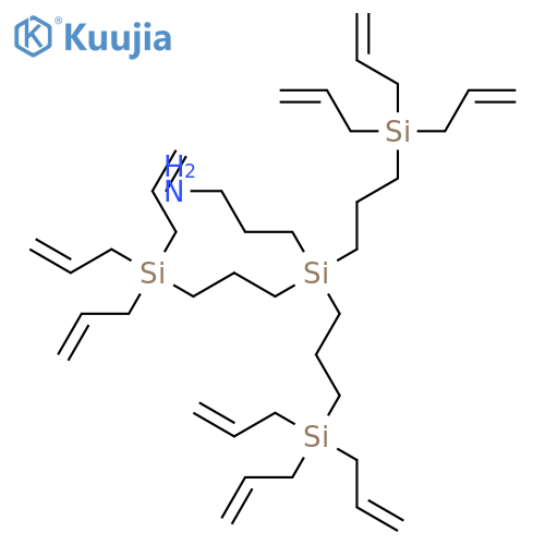 1-Propanamine, 3-[tris[3-(tri-2-propenylsilyl)propyl]silyl]- structure