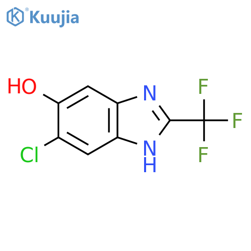 1H-Benzimidazol-5-ol,6-chloro-2-(trifluoromethyl)- structure