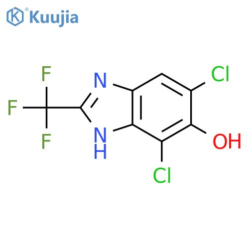 1H-Benzimidazol-6-ol,5,7-dichloro-2-(trifluoromethyl)- structure