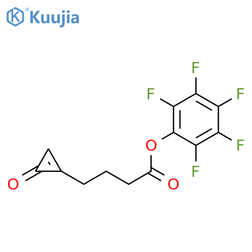 1-Cyclopropene-1-butanoic acid, 3-oxo-, 2,3,4,5,6-pentafluorophenyl ester structure
