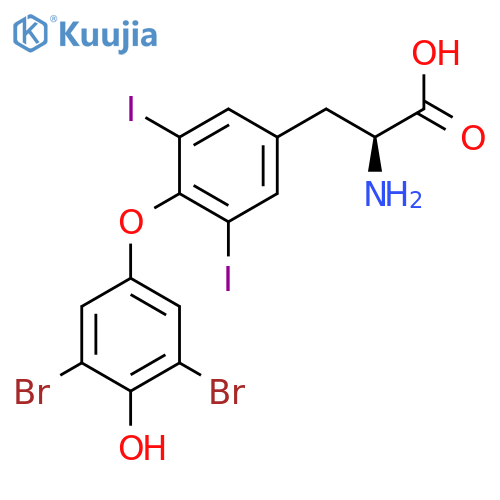 L-Tyrosine, O-(3,5-dibromo-4-hydroxyphenyl)-3,5-diiodo- structure