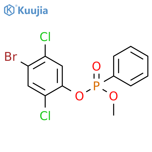 Phosphonic acid,P-phenyl-, 4-bromo-2,5-dichlorophenyl methyl ester structure