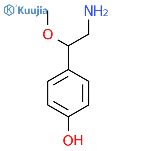 4-(2-Amino-1-methoxyethyl)phenol structure
