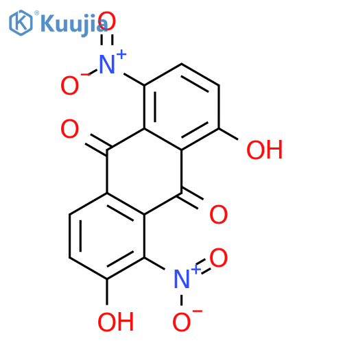 9,10-Anthracenedione,2,8-dihydroxy-1,5-dinitro- structure