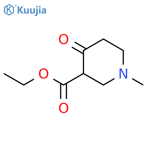 Ethyl 1-methyl-4-oxopiperidine-3-carboxylate structure