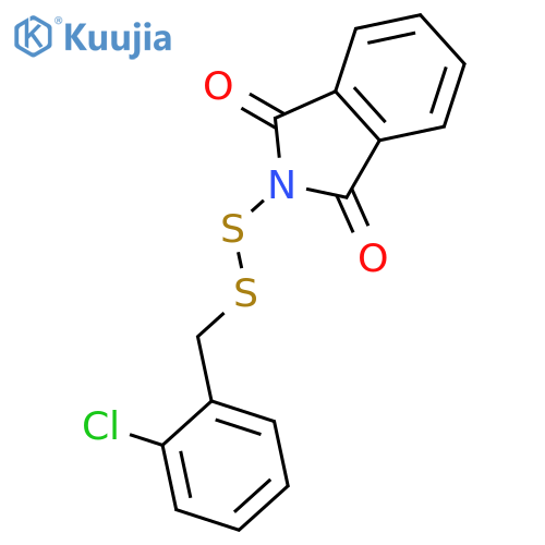 1H-Isoindole-1,3(2H)-dione, 2-[[(2-chlorophenyl)methyl]dithio]- structure