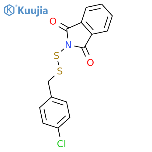 1H-ISOINDOLE-1,3(2H)-DIONE, 2-[[(4-CHLOROPHENYL)METHYL]DITHIO]- structure