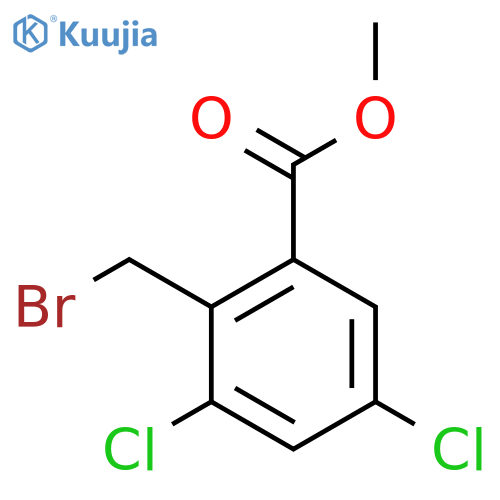 Benzoic acid, 2-(bromomethyl)-3,5-dichloro-, methyl ester structure