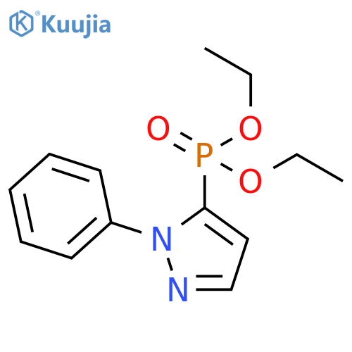 Phosphonic acid, (1-phenyl-1H-pyrazol-5-yl)-, diethyl ester structure