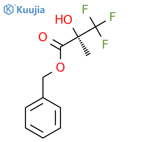(R)-Benzyl 2-(trifluoromethyl)-2-hydroxypropanoate structure