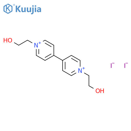 4,4'-Bipyridinium,1,1'-bis(2-hydroxyethyl)-, iodide (1:2) structure