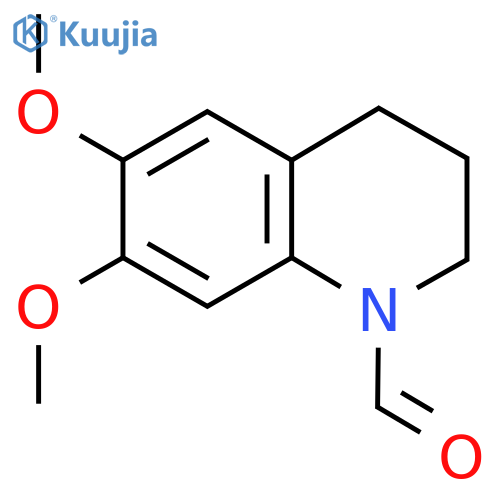 1-Formyl-1,2,3,4-tetrahydro-6,7-dimethoxyquinoline structure