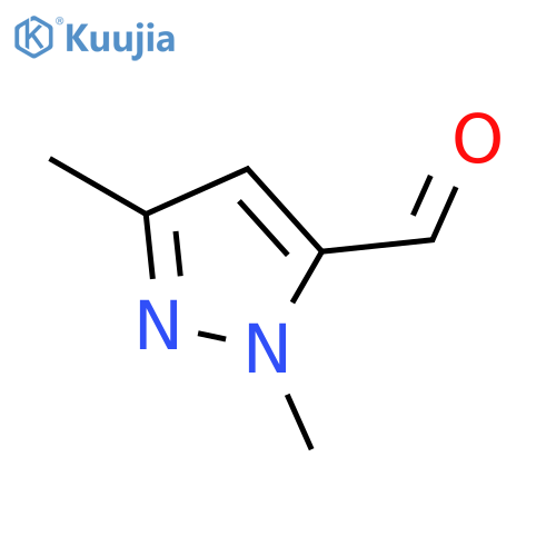 1,3-Dimethyl-1H-pyrazole-5-carbaldehyde structure