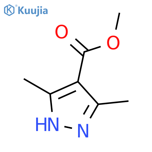 Methyl 3,5-dimethyl-1H-pyrazole-4-carboxylate structure
