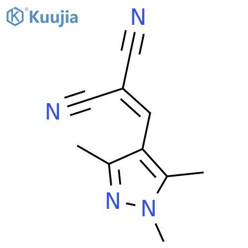 2-(1,3,5-Trimethyl-1H-pyrazol-4-ylmethylene)-malononitrile structure
