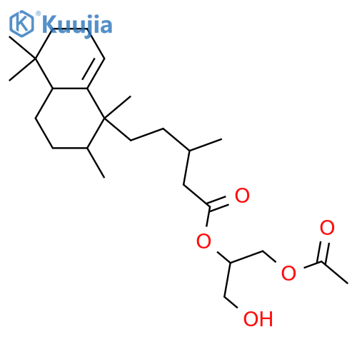 1(10)-Halimen-15-oic acid; (9α,13ξ)-form, (2-Acetoxy-1-hydroxymethylethyl) ester (S-) structure