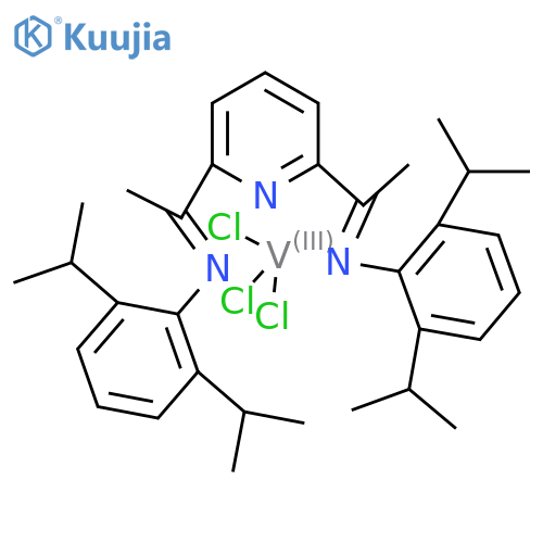 {2,6-Bis[1-(N-2,6-diisopropylphenylimino)ethyl]pyridine}-vanadium(III)-trichloride structure