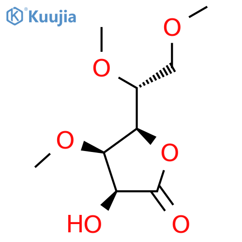 (3S,4R,5R)-5-[(1R)-1,2-Dimethoxyethyl]-3-hydroxy-4-methoxyoxolan-2-one structure