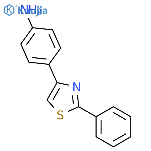 4-(2-PHENYL-1,3-THIAZOL-4-YL)ANILINE structure