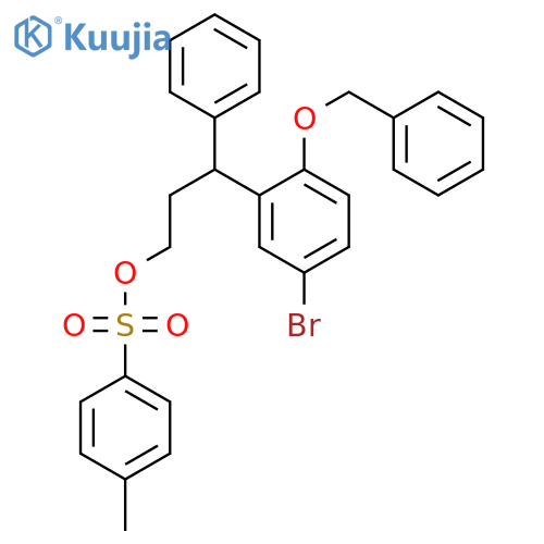Benzenepropanol, 5-broMo-g-phenyl-2-(phenylMethoxy)-, 4-Methylbenzenesulfonate (9CI) structure