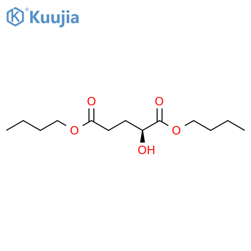 Pentanedioic acid, 2-hydroxy-, dibutyl ester, (2S)- structure